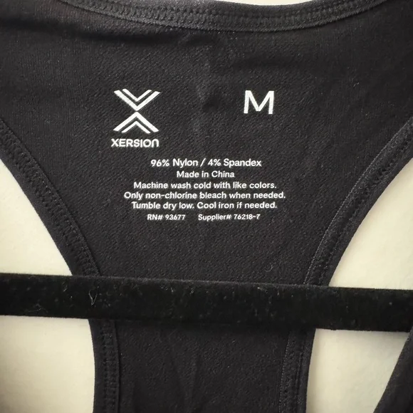 Xersion Bundle Peach and Black Racerback Tank Tops - Picture 3 of 6